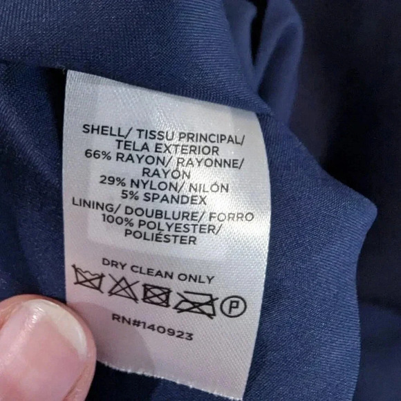 Loft Navy Blue Suit Vest, Size S, Fully Lined, So Stylish - Picture 6 of 6